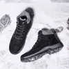 Sıcak satış-kış kar botları erkekler ayakkabı 2019 dantel-up kaymaz katı sneakers erkekler çizmeler rahat ayakkabılar ayak bileği zapatos de hombre