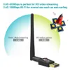 600Mbps لUSB واي فاي محول ثنائي الموجات 5.8GHZ 2.4GHZ ل802.11ac ل/ أ / ب / ز / ن RTL8811CU 600M USB واي فاي محولات مع هوائي