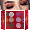 6 colori glitter luccichio luccichio ombretto pallete ombre di diamanti ombre di bellezza metallica polvere pigmento Make up Palette7531188