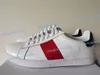 Womens shoes ACE embroidered white shoes Genuine Leather fashion Sneaker Mens Casual Shoes size 35-45