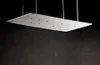 Contemporary Rain Shower Head Water Power LED Bathroom Shower Set Stainless Steel 800X400 MM Brushed Bath Faucet