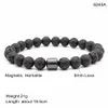 Natural 8MM Lava Stone Turquoise Tiger Eye Beads hematite Bracelet Diy Aromatherapy Essential Oil Diffuser Bracelet For women men jewelry