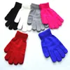 Unisex gloves Acrylic knitting Autumn winter warm gloves children boys Girls Mittens 14 Colors Solid color Gloves