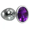 Anal Toys En Acier Inoxydable Jeweled Massage Plug Insert Stopper Adult Flirt Toy # E593