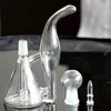 Minibägare återvinningsglas vattenpipor med kupolspik Litet vattenrörOil Rig Bubbler 5,5 tums oljepungar