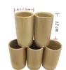 100pcs Handmade Natural Bamboo Tea Cup Japanese Style Beer Milk Cups With Handle Green Eco-friendly Travel Crafts