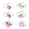 Losowe style jednorożec silikonowe opaski na rękę gumowe bransoletki zabawki dla dzieci chłopcy dziewczynki dorośli urodziny