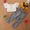 Neue US Kleinkind Baby Mädchen Casual Plaid Tuch Set Weste Tops + Lange Hosen Sommer Overall Kleidung Outfits Sunsuit