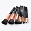 10 PCS Professionnel Pinceaux De Maquillage Ensemble Mariée Fête De Mariage Cosmétique Visage Poudre Fondation Dissimulation Blush Brosse Cadeau pour Femmes Dames