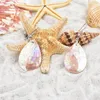 Tropfenförmige Charm-Ohrringe, rosa und weiße Paua-Muschel-Schmuck, natürliche Perlmutt-Muscheln, 5 Paar