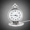 TFO Pocket Watch Silver Hollow Petals المحيطة بالرقص حورية البحر تصميم قلادة أزياء الأزياء قلادة 243C