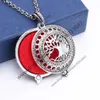 Antique Silver Magnetic Open Tree of Life Locket Aromatherapy Perfume Pendant Essential Oil Diffuser Necklace for Jewelry Wholesale