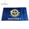 Drapeau des vétérans de la seconde guerre mondiale 3 * 5ft (90cm * 150cm) drapeau en polyester bannière décorations pour la maison