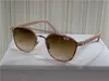 2023 Novos ￳culos de sol de design de moda retro Round K Gold Frame Trend Trend Style Style Glasses com caixa UV400