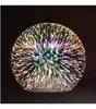 Klassisches Design, LED-Pendelleuchte, Durchmesser 15/20 cm, 3D-Hängeleuchte mit bunter Spiegelkugel aus vergoldetem Glas