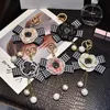 Rhinestone Ball Sleutelhangers Sleutelhangers Houder Plaid Boog Camellia Bloem Sleutelhanger Ring Sieraden Gift Mode Vrouwen Meisjes Parelzak Charms voor Auto