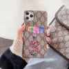 3D Embroidery Snake Bee UFO Phone Case for IPhone 11 Pro X XS MAX XR 8 7 6 6s Plus Card Holder Cover for Samsung S20 S10 S9 S8 Not1841185