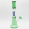 White Smoking Pipes Blue Glass Bongs Amber Oil Rigs Black Hookahs Clear Water Pipes 29cm Tall 14.4mm Bowl