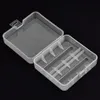 VBESTLIFE Portable Battery Holder Case Hard PP Transparent Case Storage Box for 2 x 26650 Batteries with Hook 15