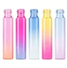 10ML Gradient Color Glass Empty Perfume Bottle Roller Ball Travel Perfume Glass Bottle Use Necessaries Durable