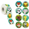 500pcs Children Praise Adhesive Labels Stickers with Eight Styles Printed Colorful Cute Kids Cartoon Stickers