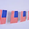 Amerikanische Schnurflaggen 8# 14 * 21 cm 20 Flaggen Bannerflaggen Schnur USA Schnur Dreiecksflagge Partydekoration