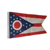 3x5ft 150x90cm Niestandardowe Amerykańskie Ohio State Flag Digital Promocja Promocja wysokiej jakości flagi poliestrowe i banery