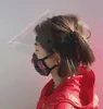 Barco de EE. UU. Protector facial Adulto Antipolvo Mascarilla facial Visor PET Transparente Cubierta facial a prueba de viento Visión clara Protección de seguridad