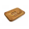 Natural Bamboo Wood Soap Rack Wooden Soap Case Holder Tray Dish Storage Plate Box Container For Bath Shower Bathroom LX2010