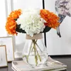 47 cm künstlicher Hortensienblütenkopf aus gefälschter Seide, einzelne, echte Hortensien für Hochzeiten, Tafelaufsätze, Zuhause, Party, dekorative Blumen