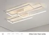 Plafoniere moderne a led con struttura in alluminio colore nero / bianco per soggiorno camera da letto 110V 220V deco dimmerabili lampade da soffitto MYY