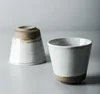 Vintage Kaba Çömlekçilik Kahve Kupa 230 ml Japon Çay Kupa Retro Su Kupası Usta Çay Kupası Konteyner Drinkware Teaware