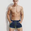 Mode jongen badpak heren sexy slim fit boxershort creatief ontwerp strand badpak maillot de bain strandkleding gratis verzending