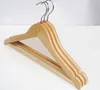 Natuurlijke houten kleerhanger jas hangers voor droge en natte dubbele doek Doel rek antislip opslag houders levert