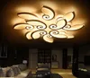 Conch Chandelier Modern LED Ceiling Aluminum Ceiling Lapping 3/5/9/12/15 heads for Foyer Living Room