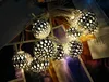 Unieke Marokko Style Ball LED String Lights Batterij Operated Avond Light voor Christmas Wedding Restaurant Hotel Decoration