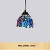 American retro idyllic bird colored glass chandelier creative Tiffany stained glass personality decoration bar small chandelier TF058