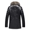 Bomber Leather Jacket Aviator Real Shearling Bomber Jacket Winter Coats Thick Warm Windbreakers