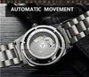 Tevise Men Heachton Automatic Watch Fashion Men الفولاذ المقاوم للصدأ ميكانيكية العمل على Wristwatch Relogio Maschulino297V