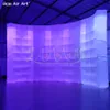 조명 LED 팽창 식 DJ 사진 배경 벽 또는 이벤트 광고 및 엔터테인먼트 로고가있는 쇼케이스 케이스