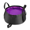 9 färger Portable Folding Wash Basin Outdoor Collapsible Bucket Wash Basin Water Basin Pot For Camping vandring Hydration Gear AAA4004948752