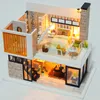 Double-Story DIY Doll House New Furniture Wooden Miniature Doll Houses With Dust-proof Cover Handmade Craft Toys for Children