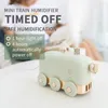 300 ml Ultrasonic Humidifier Retro Mini Train USB Aroma Air Diffuser Essential Oil Mist Maker Fogger With Color LED Light5556954