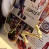 Groothandel - klassieke ontwerper koper met 18K vergulde 26 stks alfabetten letters hanger ketting voor vrouwen sieraden