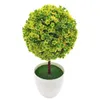 Bola topiary mini árvore artificial casa decoração plantar ornamento plástico