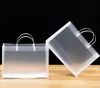 PVC Handbag Advertising Gift Shopping Sac Pp Transparent Frosted Plastic Bag7732698