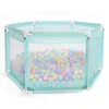 Box esagonale per bambini Playard Toys Lavabile Ocean Ball Pool Set per neonati/bambino/neonato/neonato gattonare sicuro