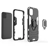 Armor Phone Case Cover Slim Phone Case Back Cover With Invisible Ring Stand f￶r iPhone 14 13 12 Mini 11 Pro Max X Xs Max 7/8