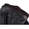 Fashion-Mens Motorcycle Gloves PU Leather TouchScreen Windproof Winter Warm Soft Thick Deluxe Fleece Lining Comfort Gloves Driving Mittens