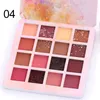 Chegada nova cmaadu 16 cores matte eyeshadow pallete à prova d 'água brilho natural da sombra de olho olhos maquiagem paleta de cosméticos profissional tslm1